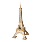 3D Laser Cut Wooden Puzzle - Eiffel Tower
