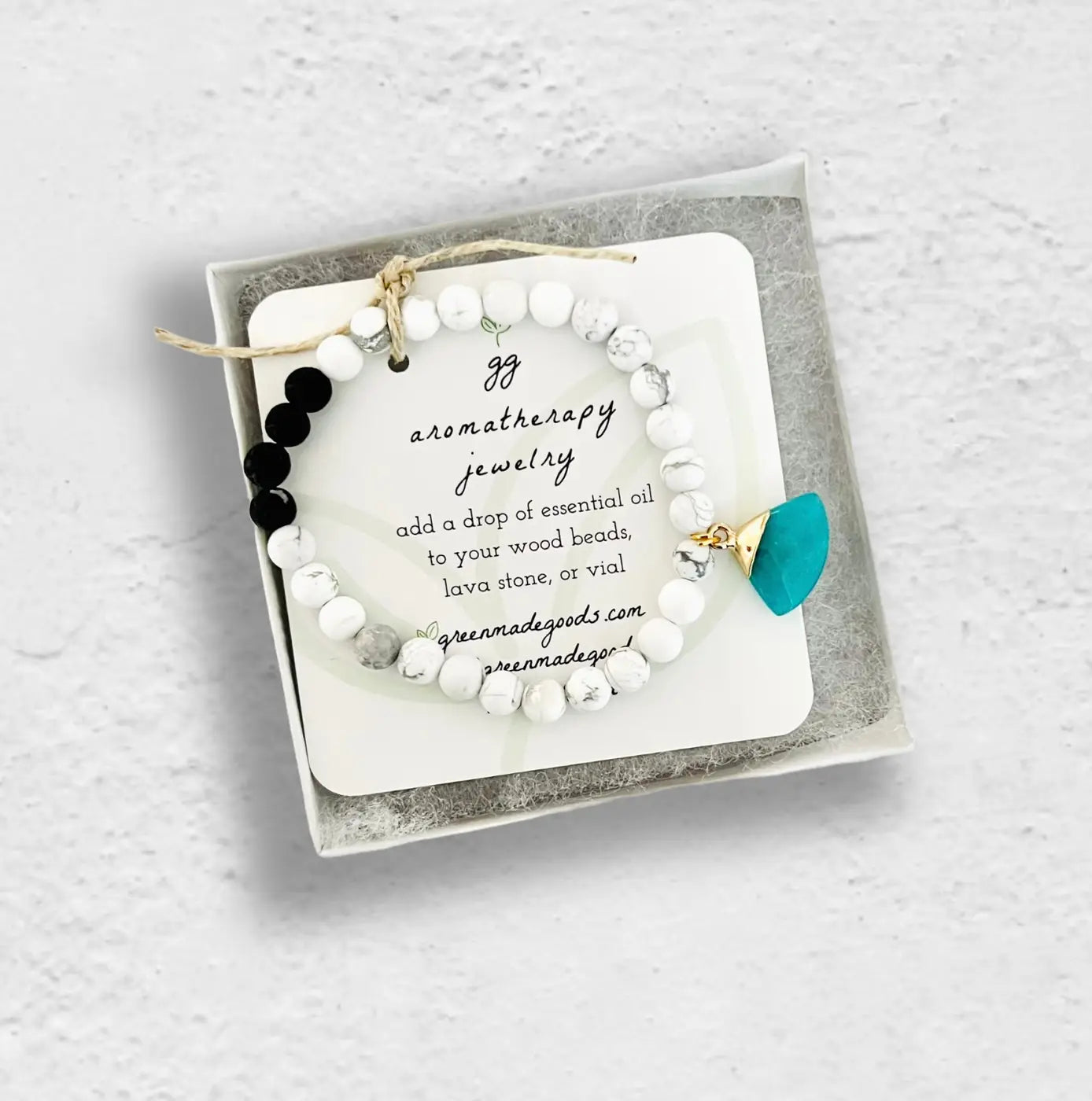 Howlite Diffuser Bracelet