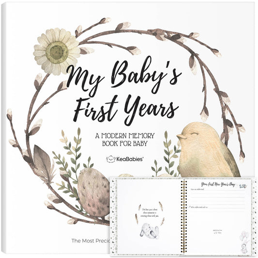 KeaBabies Baby First Years Memory Book - WonderLand