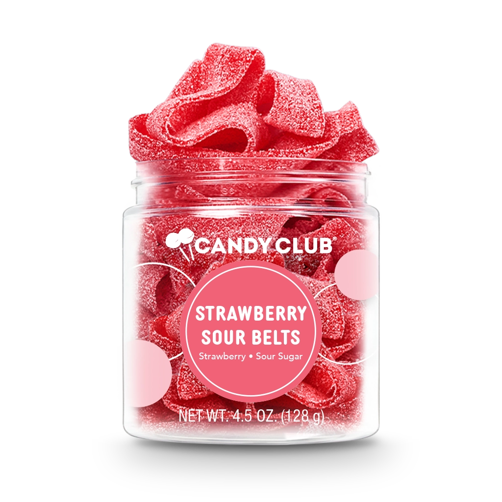 Candy Club Strawberry Sour Belts (4.5oz)
