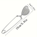 Stylish Heart-Shaped Stainless Steel Tea Infuser, Brewing