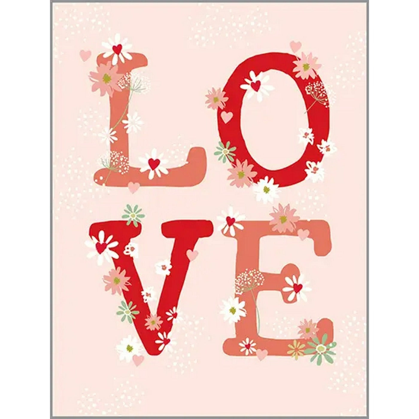 With Scripture Valentine Card - Love Flowers