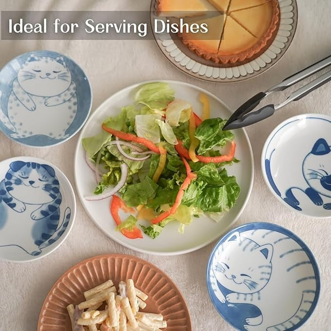 4 Cats Assorted Plate Set