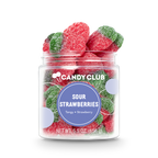 Candy Club Sour Strawberries – Sweet and Tangy Gummy Candy