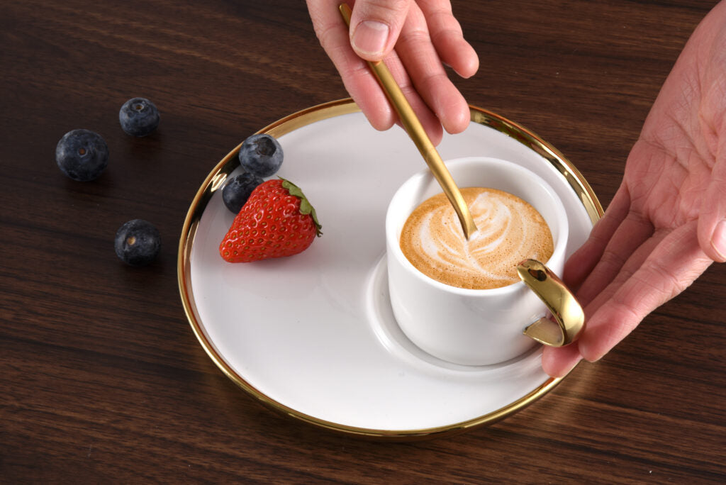 For Coffee Lovers - Espresso Cup and Plate