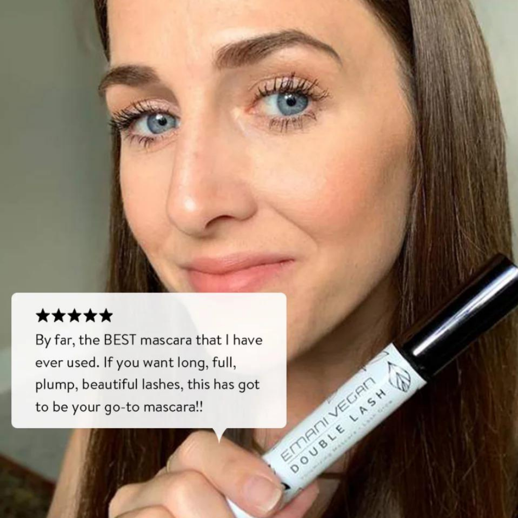 emani double lash mascara with built-in lash growth serum