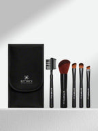 emani mini makeup brushes with soft synthetic bristles for smooth blending