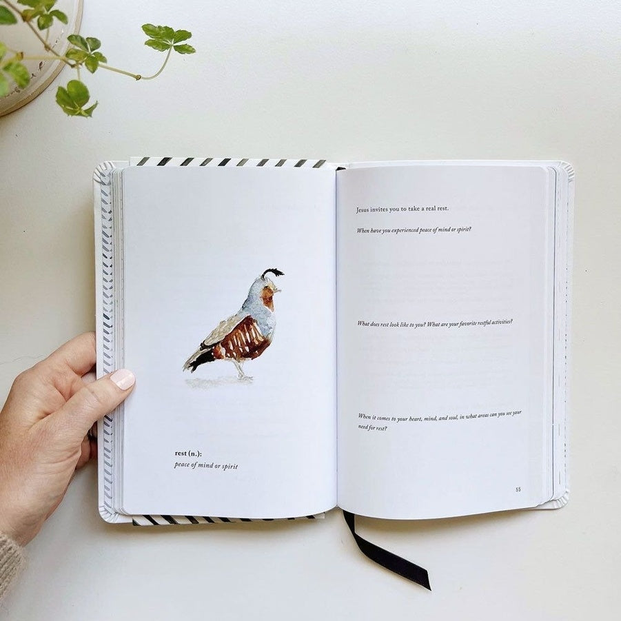 Watercolor Christian prayer and reflection journal