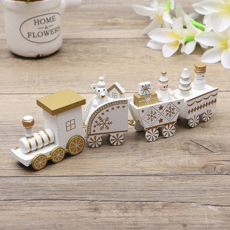 Wooden Christmas Toy Train For Children