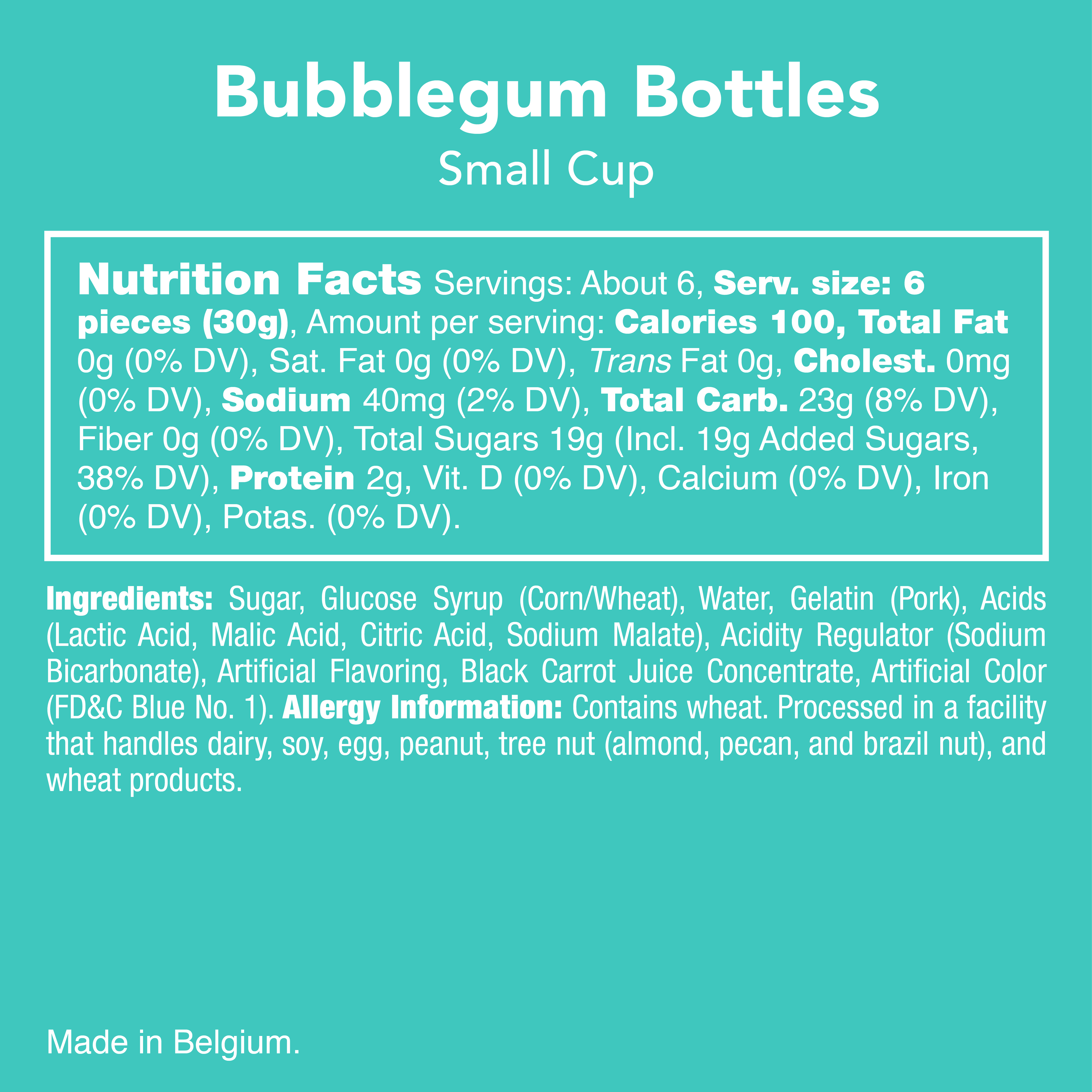 Candy Club Sour Bubblegum Bottles