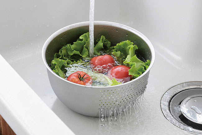 Yoshikawa Stainless Rice Washing Bowl 8.3" (21 cm)