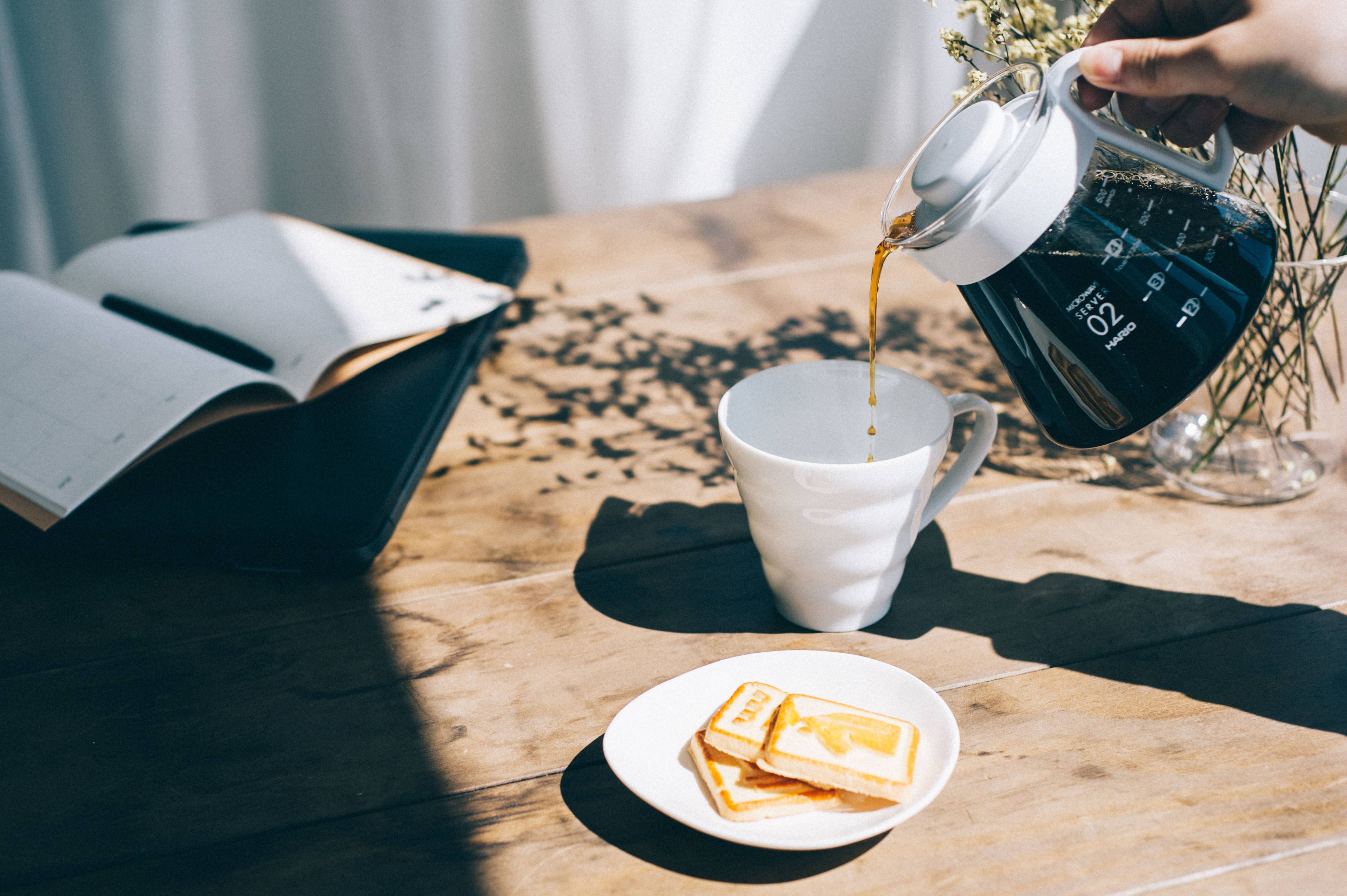 Hario V60 Ceramic Pour Over Coffee 02 Set White