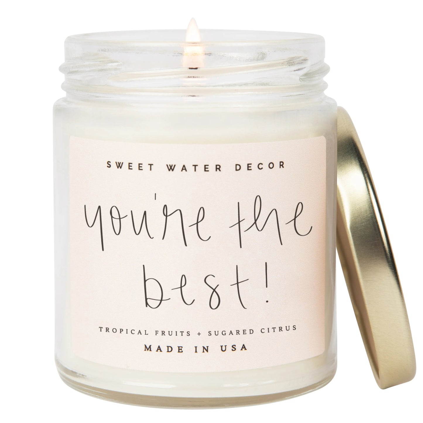 You're The Best! Soy Candle - Clear Jar - 9 oz