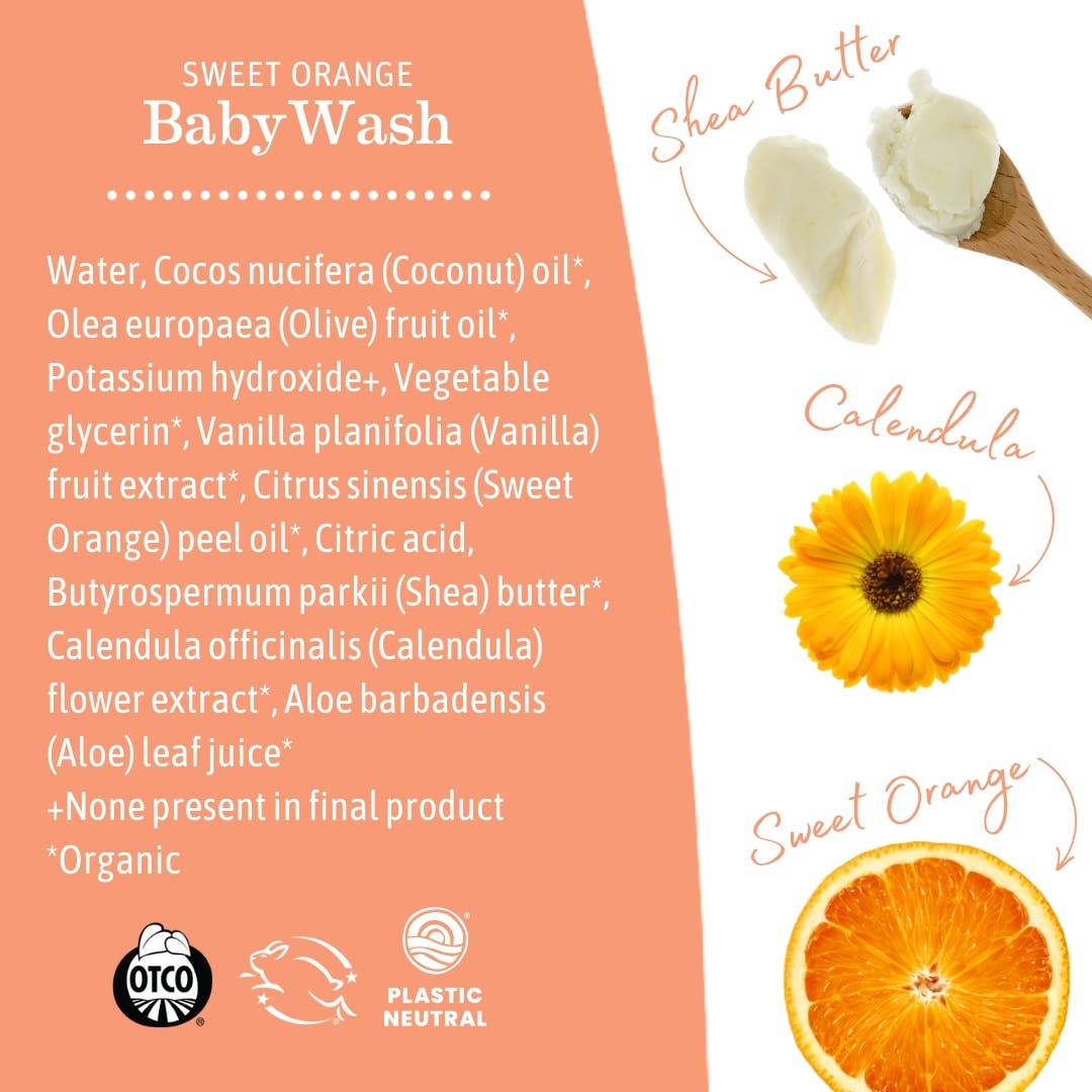Earth Mama Organics Sweet Orange Baby Wash