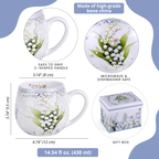 Floral Lily of the Valley mug in gift box