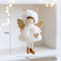 Angel Girl Pendant With Deer Antlers Wings