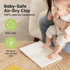KeaBabies Baby Handprint, Footprint Keepsake Solo Frame