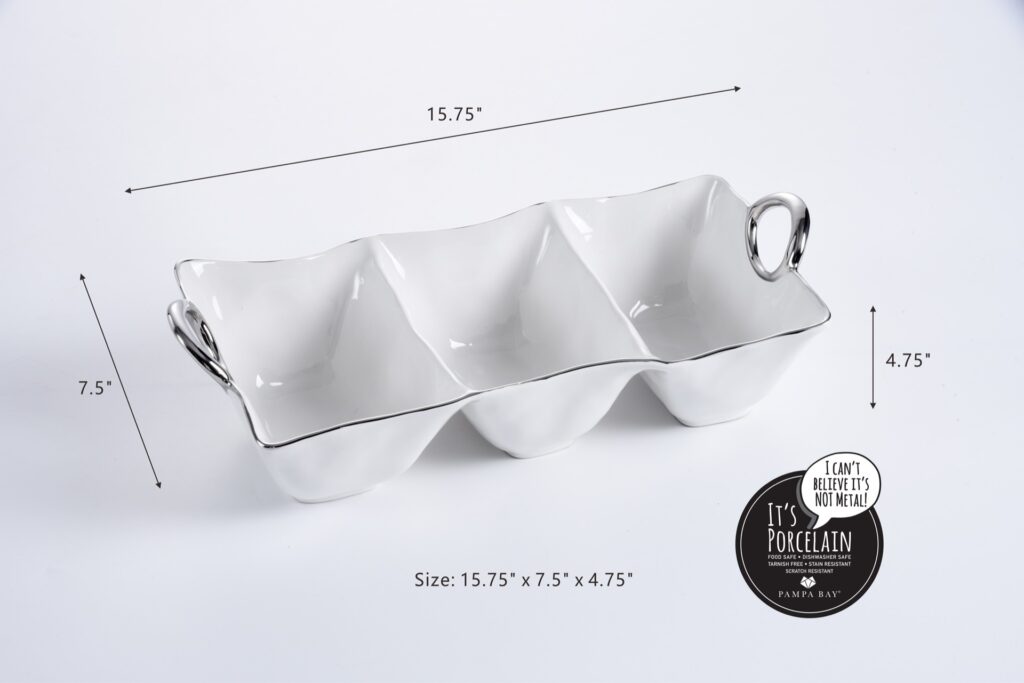 Pampa Bay Handle with Style - 3 Section Deep Server
