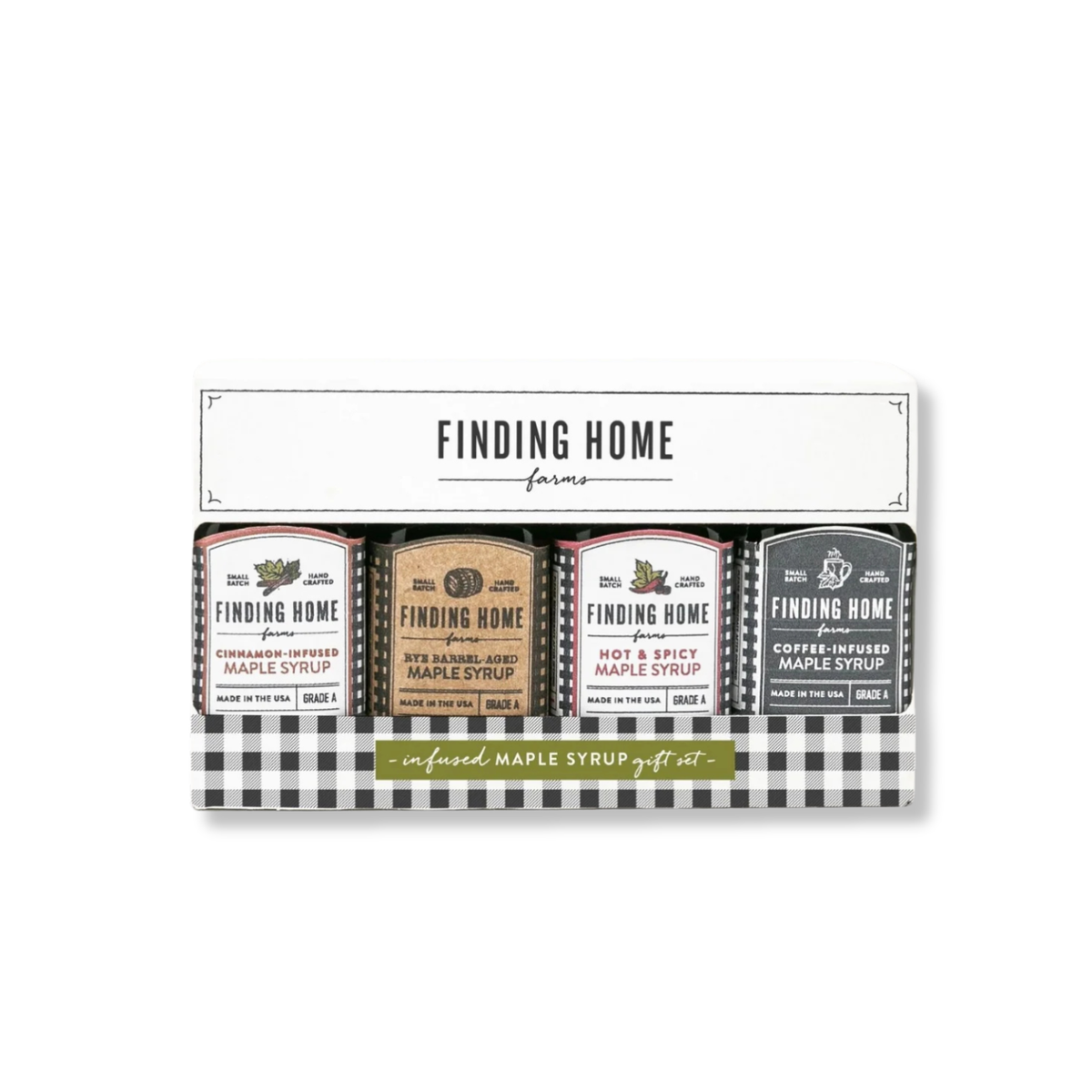 Finding Home Farms maple syrup sampler gift set