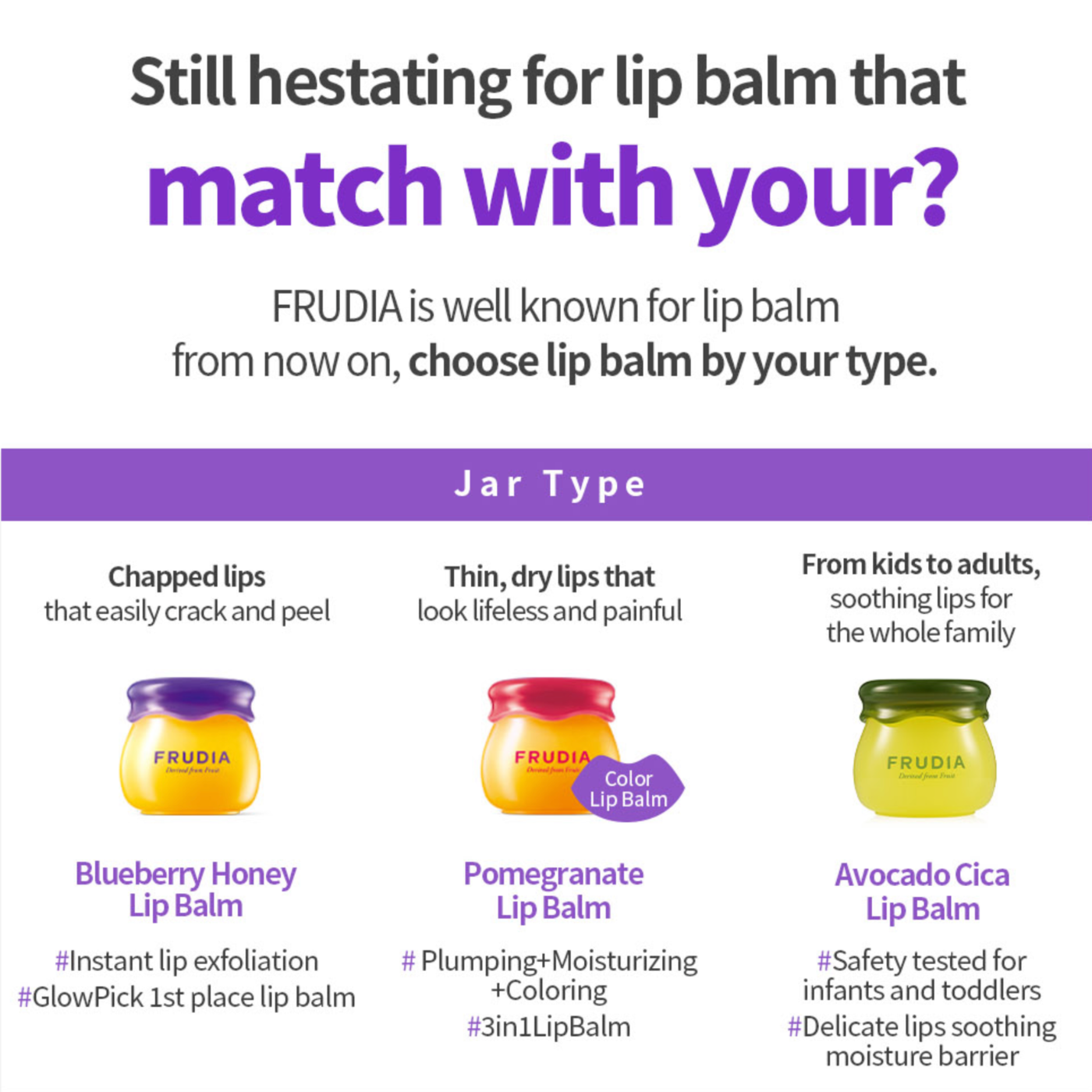 FRUDIA hydrating honey lip balm for dry chapped lips