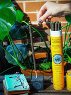 Minimalist outdoor incense holder for patio and backyard