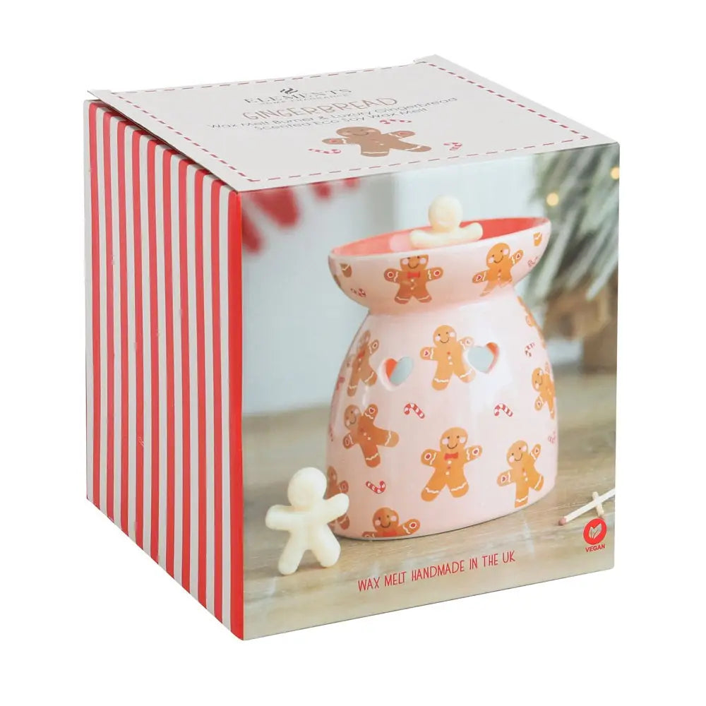 Gift box packaging for Christmas gingerbread wax melt burner