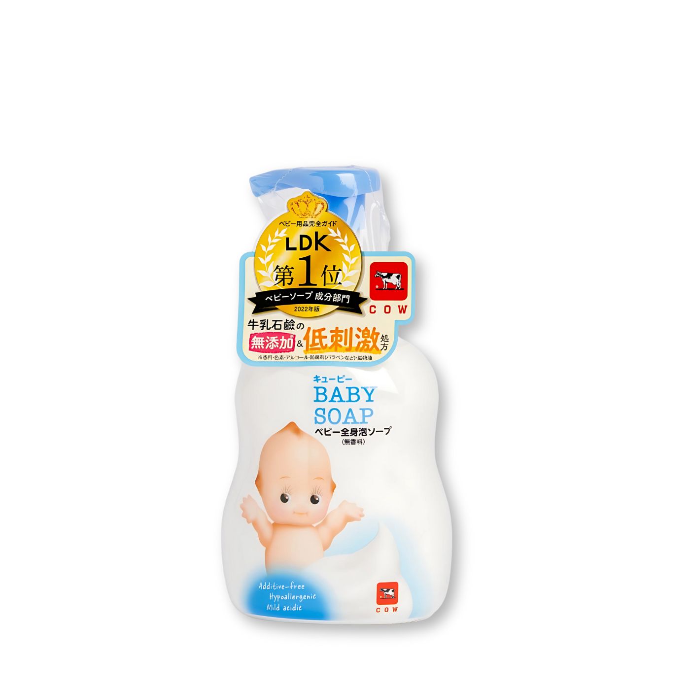 Gyunyu Kewpie Foaming Baby Whole Body Soap – Japanese gentle milk foam wash for babies and sensitive skin