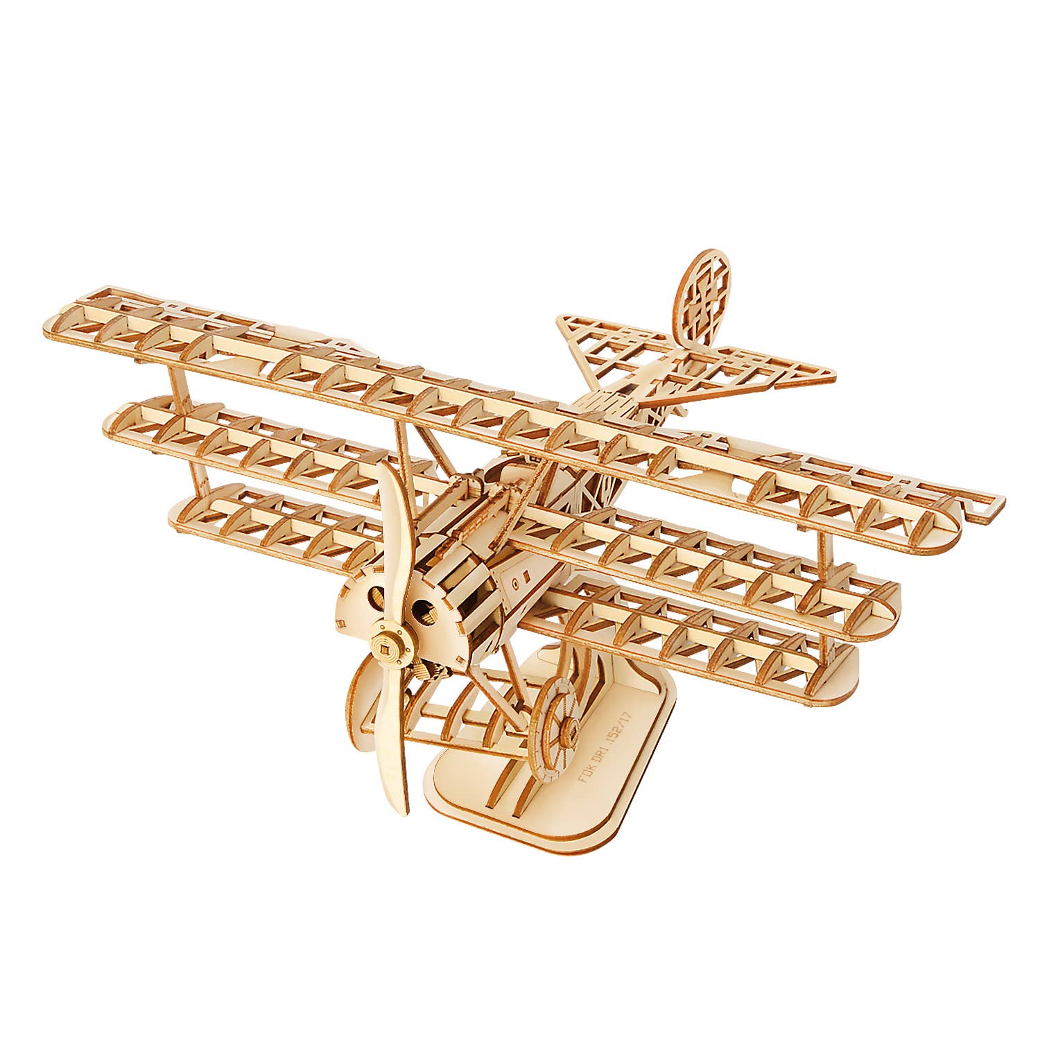 Hands Craft 3D laser-cut wooden airplane puzzle kit