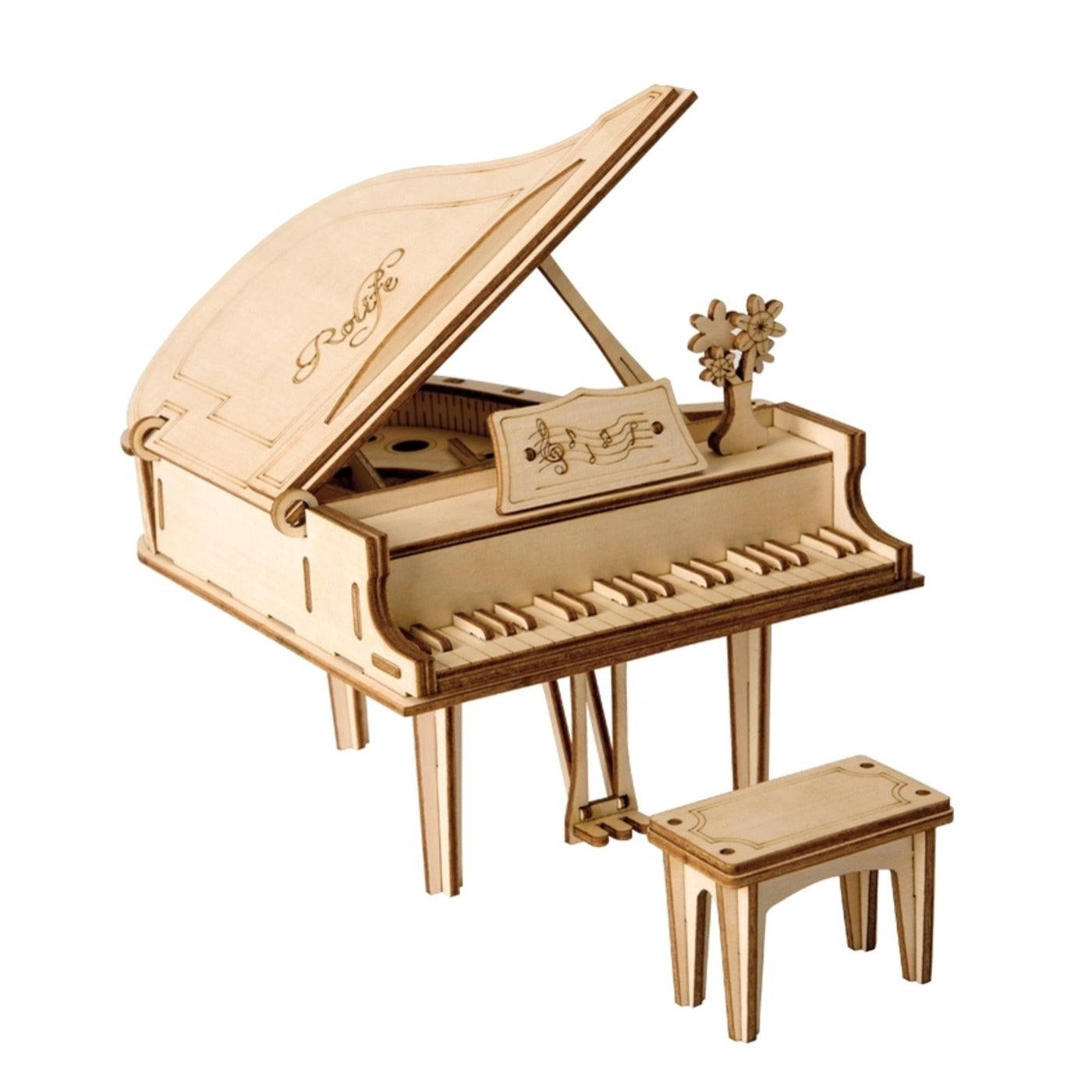 Hands Craft 3D wooden piano puzzle kit