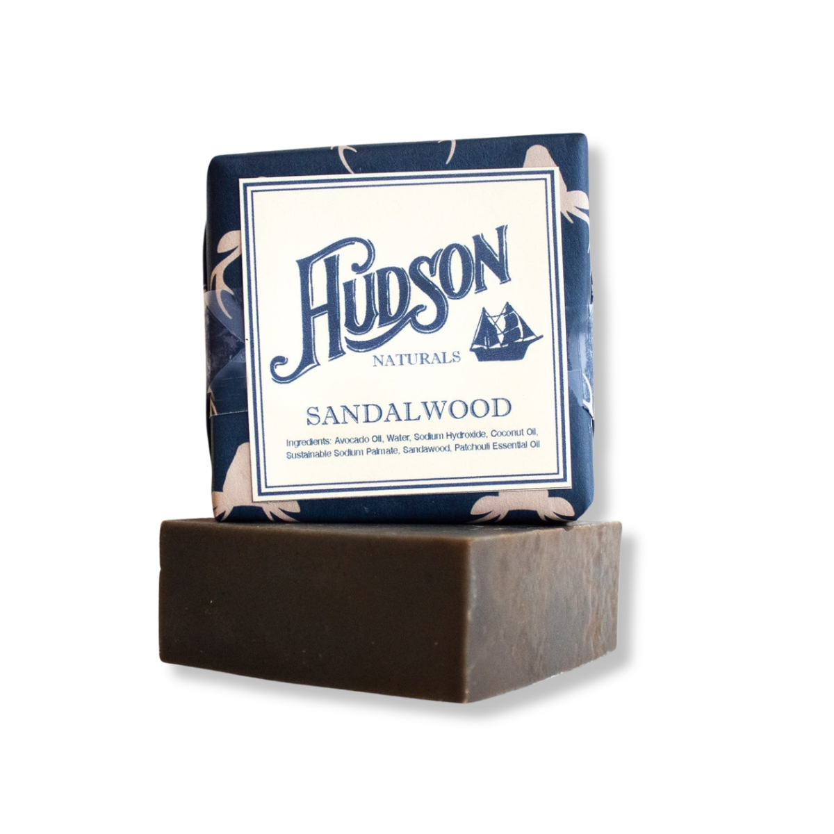 Hudson Naturals Sandalwood Soap with sandalwood and patchouli oils