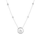 Lotus Fairies Necklace 17" Silver Back View - Shen Yun Collections