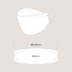 Individual black KF94 healthcare mask