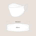 Individual black KF94 healthcare mask