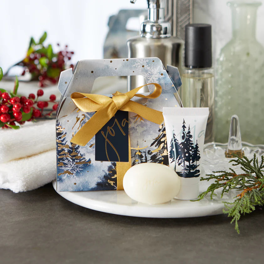 Joia Snow Berries holiday hand soap and cream gift set