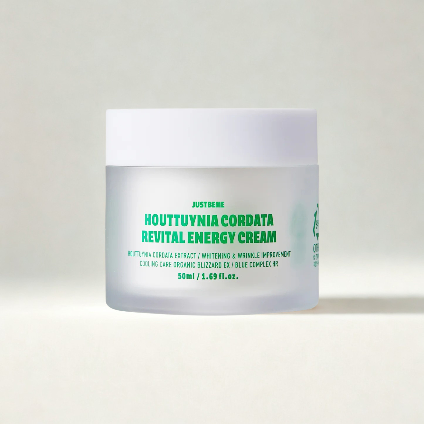 JUSTBEME houttuynia revital energy cream moisturizer