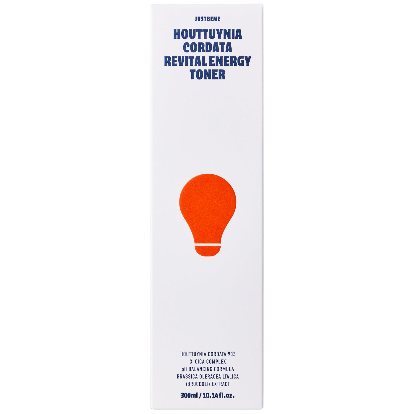 JUSTBEME energy toner 300ml bottle packaging