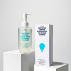 Close-up of gel to foam cleanser texture