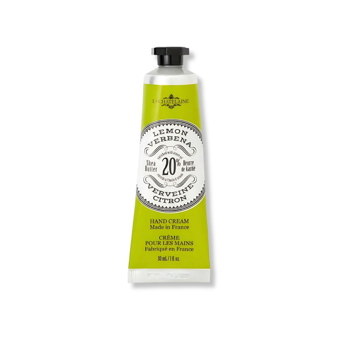 La Chatelaine Lemon Verbena Hand Cream 30ml with 20% shea butter