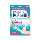Lion Kyusoku Jikan Cooling Foot Gel Sheets 18 Sheets