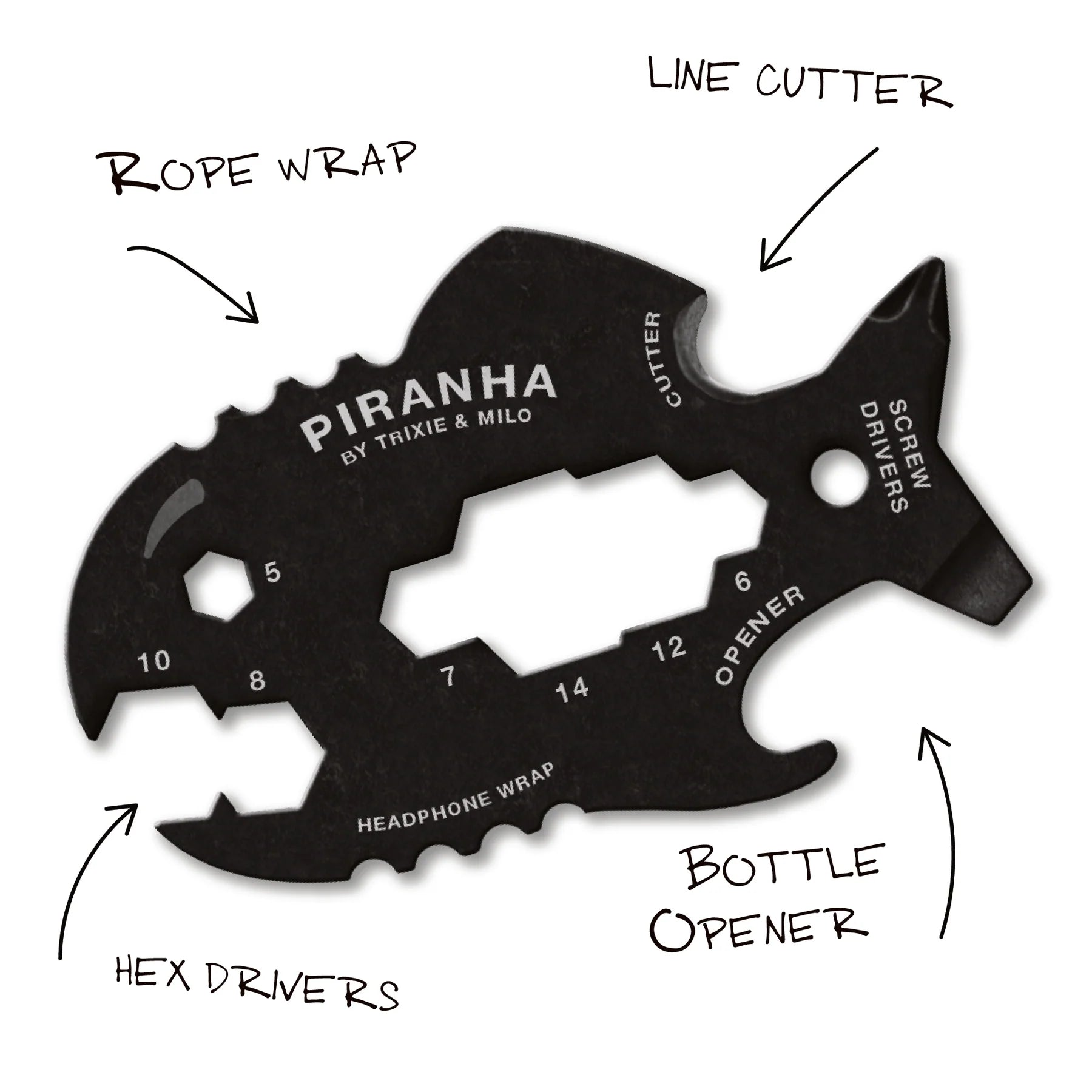 Lucky Jack Piranha EDC tool for fishing and camping