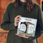 Finding Home Farms maple syrup with buttermilk pancake and waffle mix