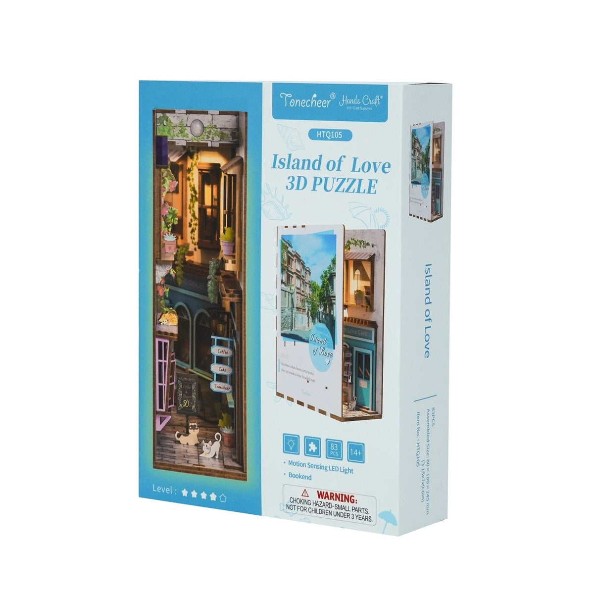 Island of Love 83-piece DIY miniature book nook kit