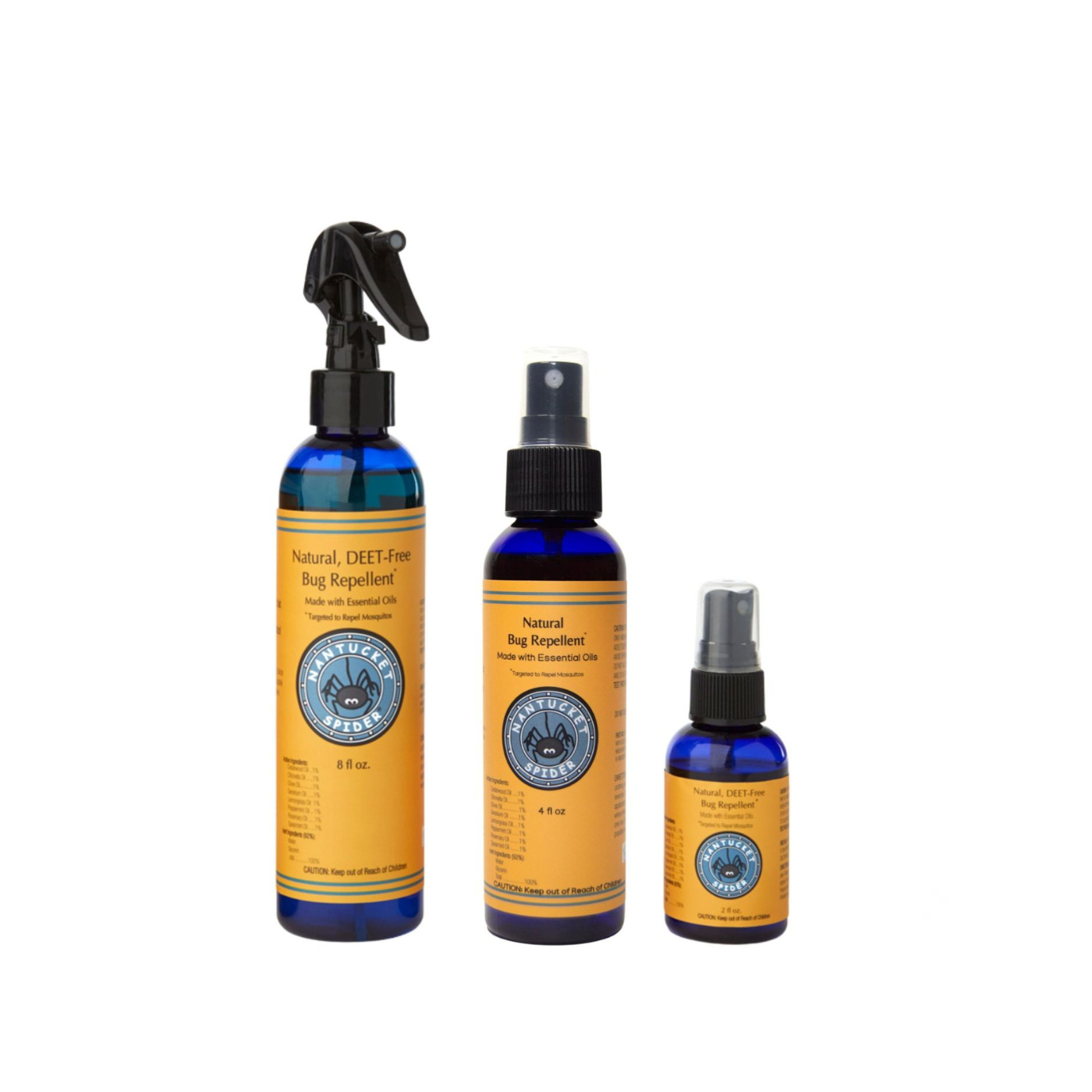 Nantucket Spider natural bug repellent spray made with essential oils