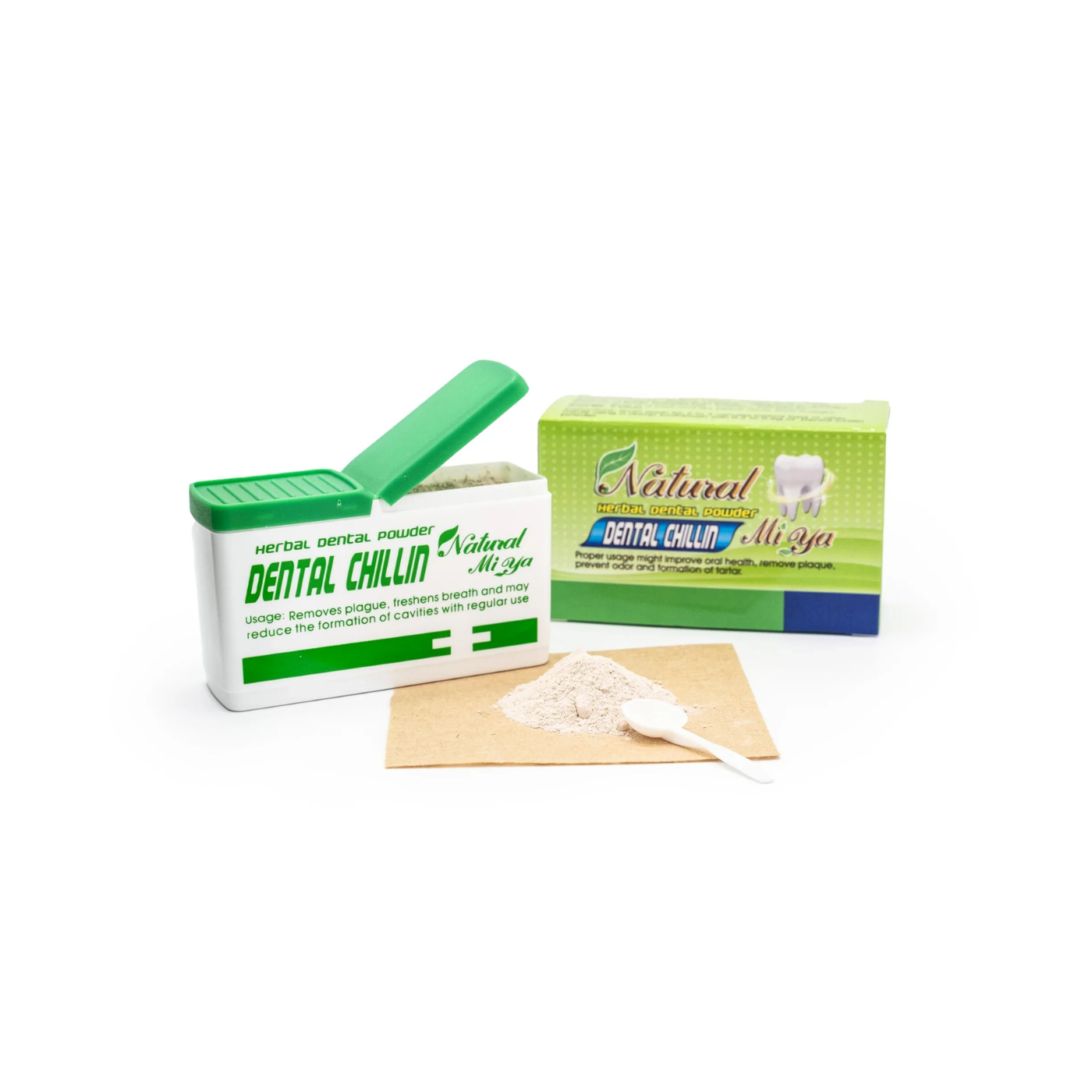 Natural Mi Ya dental herbal treatment powder for plaque and gum care