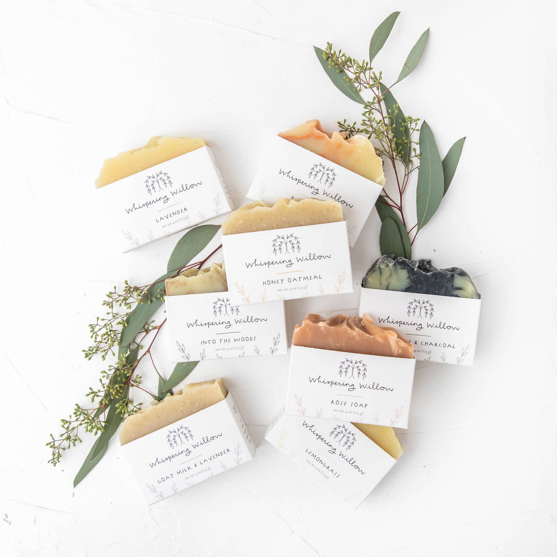 Natural tea tree and activated charcoal bar soap