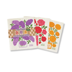 The Neighborgoods Edible Flowers Swedish Sponge Cloth Set