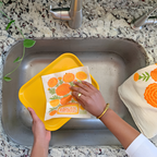 The Neighborgoods Marigolds Swedish sponge cloth