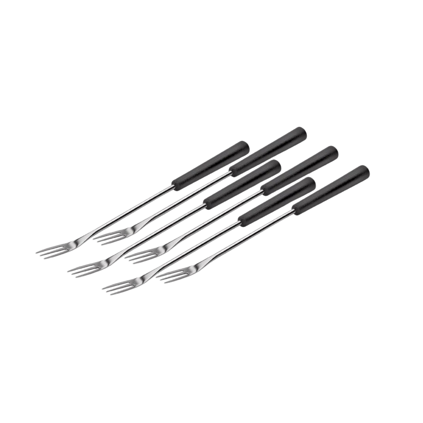 Six fondue forks included with Nouvel Enzian cheese fondue set