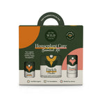 Organic houseplant care starter kit with plant food and spray