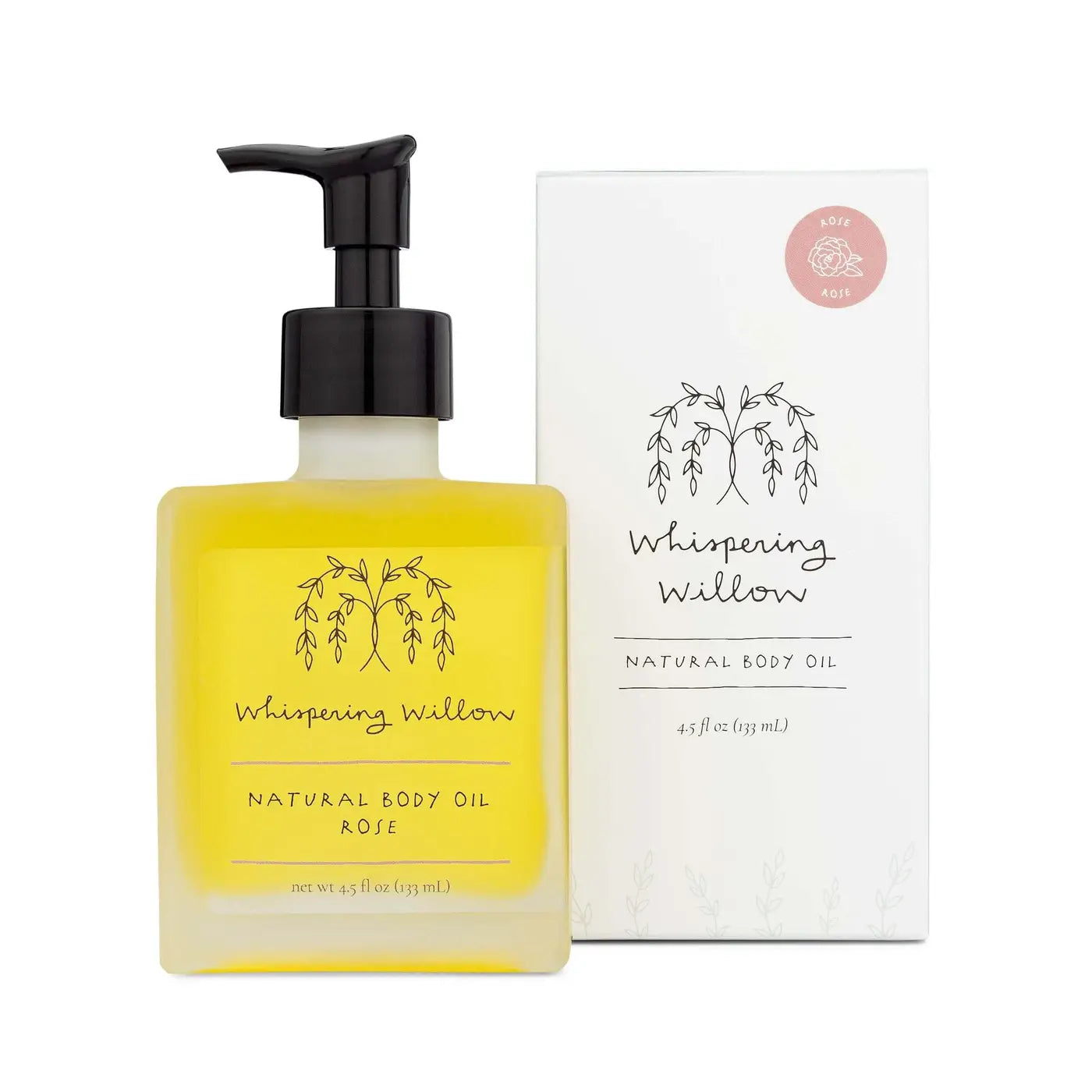 Organic rose body oil for soft hydrated skin